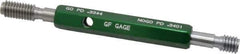 GF Gage - 3/8-16, Class 2B, Double End Plug Thread Go/No Go Gage - Hardened Tool Steel, Size 2 Handle Included - Industrial Tool & Supply