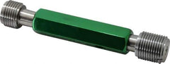 GF Gage - 1-12, Class 2B, Double End Plug Thread Go/No Go Gage - Hardened Tool Steel, Size 4 Handle Included - Industrial Tool & Supply