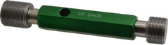 GF Gage - 1-20, Class 2B, Double End Plug Thread Go/No Go Gage - Hardened Tool Steel, Size 4 Handle Included - Industrial Tool & Supply