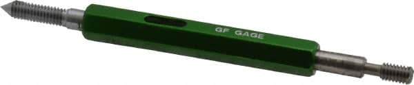 GF Gage - #6-40, Class 3B, Double End Plug Thread Go/No Go Gage - Hardened Tool Steel, Size 00 Handle Included - Industrial Tool & Supply