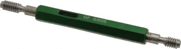 GF Gage - 1/4-20, Class 3B, Double End Plug Thread Go/No Go Gage - Hardened Tool Steel, Size 1 Handle Included - Industrial Tool & Supply