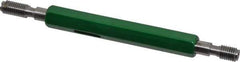 GF Gage - 1/4-28, Class 3B, Double End Plug Thread Go/No Go Gage - Hardened Tool Steel, Size 1 Handle Included - Industrial Tool & Supply