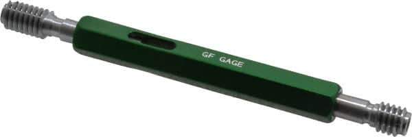 GF Gage - 5/16-18, Class 3B, Double End Plug Thread Go/No Go Gage - Hardened Tool Steel, Size 1 Handle Included - Industrial Tool & Supply