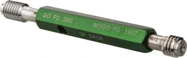 GF Gage - 7/16-14, Class 3B, Double End Plug Thread Go/No Go Gage - Hardened Tool Steel, Size 2 Handle Included - Industrial Tool & Supply