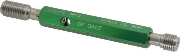 GF Gage - 7/16-20, Class 3B, Double End Plug Thread Go/No Go Gage - Hardened Tool Steel, Size 2 Handle Included - Industrial Tool & Supply