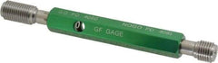 GF Gage - 7/16-20, Class 3B, Double End Plug Thread Go/No Go Gage - Hardened Tool Steel, Size 2 Handle Included - Industrial Tool & Supply