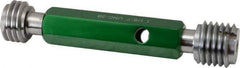 GF Gage - 1-1/8 - 7, Class 3B, Double End Plug Thread Go/No Go Gage - Hardened Tool Steel, Size 4 Handle Included - Industrial Tool & Supply