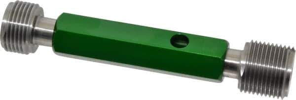 GF Gage - 1-1/8 - 12, Class 3B, Double End Plug Thread Go/No Go Gage - Hardened Tool Steel, Size 4 Handle Included - Industrial Tool & Supply