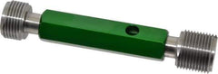 GF Gage - 1-1/8 - 12, Class 3B, Double End Plug Thread Go/No Go Gage - Hardened Tool Steel, Size 4 Handle Included - Industrial Tool & Supply