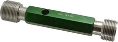 GF Gage - 1-1/4 - 12, Class 3B, Double End Plug Thread Go/No Go Gage - Hardened Tool Steel, Size 5 Handle Included - Industrial Tool & Supply