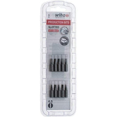 Wiha - Slotted Screwdriver Bits Reversible: NonReversible Blade Width (Inch): 3/16 - Industrial Tool & Supply