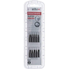 Wiha - Slotted Screwdriver Bits Reversible: NonReversible Blade Width (Inch): 7/32 - Industrial Tool & Supply