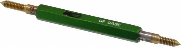 GF Gage - #5-40, Class 2B, Double End Plug Thread Go/No Go Gage - High Speed Steel, Size 00 Handle Included - Industrial Tool & Supply