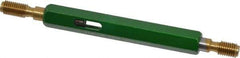GF Gage - 1/4-28, Class 2B, Double End Plug Thread Go/No Go Gage - High Speed Steel, Size 1 Handle Included - Industrial Tool & Supply