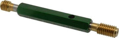GF Gage - 7/16-14, Class 2B, Double End Plug Thread Go/No Go Gage - High Speed Steel, Size 2 Handle Included - Industrial Tool & Supply