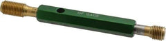 GF Gage - 7/16-20, Class 2B, Double End Plug Thread Go/No Go Gage - High Speed Steel, Size 2 Handle Included - Industrial Tool & Supply