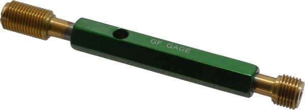 GF Gage - 1/2-20, Class 2B, Double End Plug Thread Go/No Go Gage - High Speed Steel, Size 2 Handle Included - Industrial Tool & Supply