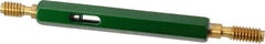 GF Gage - 1/4-20, Class 3B, Double End Plug Thread Go/No Go Gage - High Speed Steel, Size 1 Handle Included - Industrial Tool & Supply