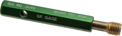 GF Gage - 7/16-20, Class 3B, Double End Plug Thread Go/No Go Gage - High Speed Steel, Size 2 Handle Included - Industrial Tool & Supply