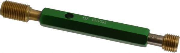 GF Gage - 1/2-20, Class 3B, Double End Plug Thread Go/No Go Gage - High Speed Steel, Size 2 Handle Included - Industrial Tool & Supply