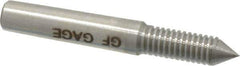 GF Gage - 4-40 Thread, Steel, Screw Thread Insert (STI) Class 3B, Plug Thread Insert No Go Gage - Single End without Handle - Industrial Tool & Supply