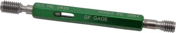GF Gage - 1/4-20 Thread, Steel, Screw Thread Insert (STI) Class 2B, Plug Thread Insert Go/No Go Gage - Double End with Handle, Handle Size 1 - Industrial Tool & Supply