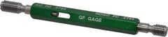 GF Gage - 1/4-28 Thread, Steel, Screw Thread Insert (STI) Class 2B, Plug Thread Insert Go/No Go Gage - Double End with Handle, Handle Size 1 - Industrial Tool & Supply