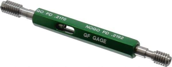 GF Gage - 10-24 Thread, Steel, Screw Thread Insert (STI) Class 3B, Plug Thread Insert Go/No Go Gage - Double End with Handle - Industrial Tool & Supply