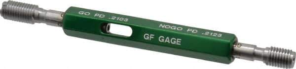 GF Gage - 10-32 Thread, Steel, Screw Thread Insert (STI) Class 3B, Plug Thread Insert Go/No Go Gage - Double End with Handle - Industrial Tool & Supply