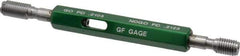 GF Gage - 10-32 Thread, Steel, Screw Thread Insert (STI) Class 3B, Plug Thread Insert Go/No Go Gage - Double End with Handle - Industrial Tool & Supply