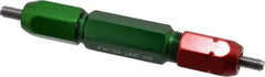 GF Gage - #10-32, Class 2B, Double End Plug Thread Go/No Go Gage - Steel, Size 3W Handle Included - Industrial Tool & Supply