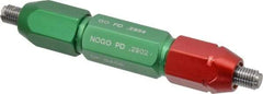 GF Gage - 5/16-24, Class 2B, Double End Plug Thread Go/No Go Gage - Steel, Size 4W Handle Included - Industrial Tool & Supply