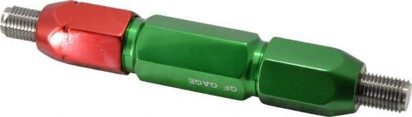 GF Gage - 7/16-20, Class 2B, Double End Plug Thread Go/No Go Gage - Steel, Size 5W Handle Included - Industrial Tool & Supply