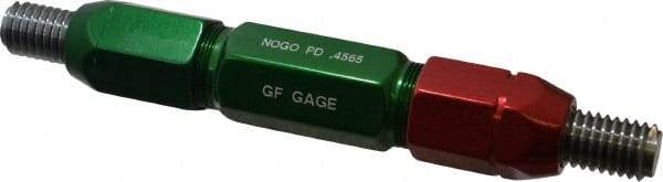 GF Gage - 1/2-13, Class 2B, Double End Plug Thread Go/No Go Gage - Steel, Size 5W Handle Included - Industrial Tool & Supply