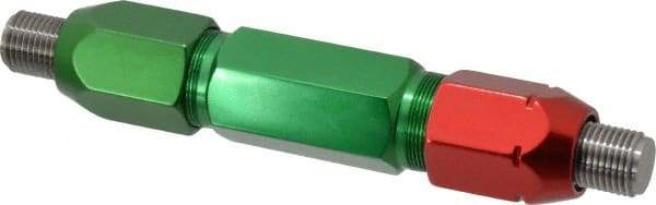 GF Gage - 9/16-18, Class 2B, Double End Plug Thread Go/No Go Gage - Steel, Size 6W Handle Included - Industrial Tool & Supply