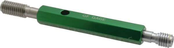 GF Gage - M10x1.50, Class 6H, Double End Plug Thread Go/No Go Gage - Hardened Tool Steel, Size 2 Handle Included - Industrial Tool & Supply