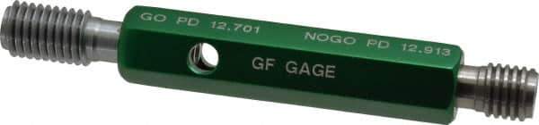 GF Gage - M14x2.00, Class 6H, Double End Plug Thread Go/No Go Gage - Hardened Tool Steel, Size 3 Handle Included - Industrial Tool & Supply