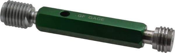 GF Gage - M20x2.50, Class 6H, Double End Plug Thread Go/No Go Gage - Hardened Tool Steel, Size 4 Handle Included - Industrial Tool & Supply