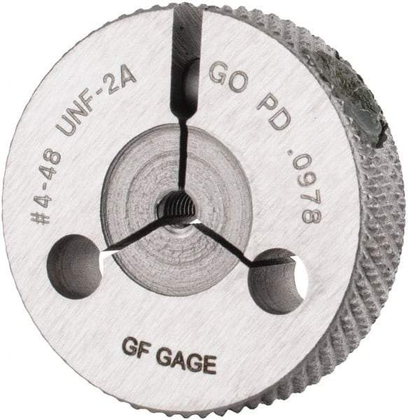 GF Gage - 4-48 Go Single Ring Thread Gage - Class 2A - Industrial Tool & Supply