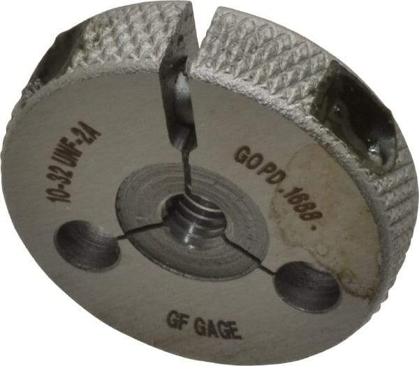 GF Gage - 10-32 Go Single Ring Thread Gage - Class 2A - Industrial Tool & Supply