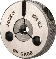 GF Gage - 12-24 Go Single Ring Thread Gage - Class 2A - Industrial Tool & Supply