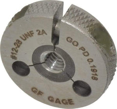 GF Gage - 12-28 Go Single Ring Thread Gage - Class 2A - Industrial Tool & Supply