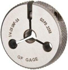 GF Gage - 1/4-28 Go Single Ring Thread Gage - Class 2A - Industrial Tool & Supply
