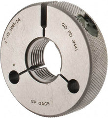GF Gage - 1-12 Go Single Ring Thread Gage - Class 2A - Industrial Tool & Supply
