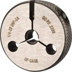 GF Gage - 1/4-28 Go Single Ring Thread Gage - Class 3A - Industrial Tool & Supply