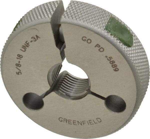 GF Gage - 5/8-18 Go Single Ring Thread Gage - Class 3A - Industrial Tool & Supply