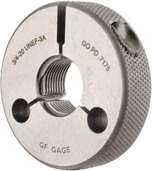 GF Gage - 3/4-20 Go Single Ring Thread Gage - Class 3A - Industrial Tool & Supply