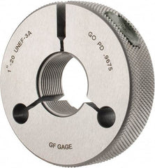 GF Gage - 1-20 Go Single Ring Thread Gage - Class 3A - Industrial Tool & Supply