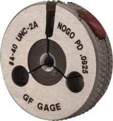 GF Gage - 4-40 No Go Single Ring Thread Gage - Class 2A - Industrial Tool & Supply