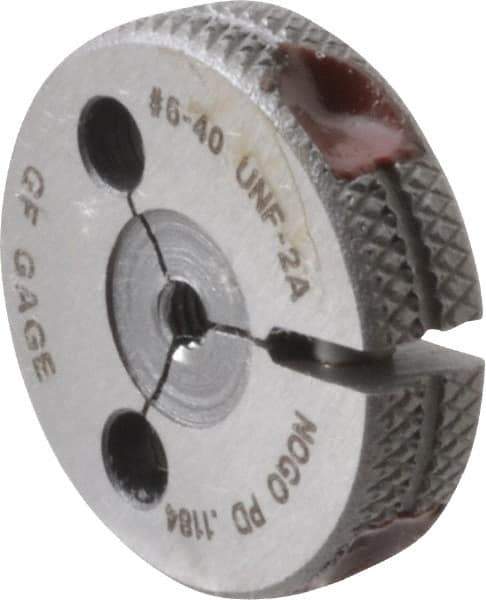 GF Gage - 6-40 No Go Single Ring Thread Gage - Class 2A - Industrial Tool & Supply